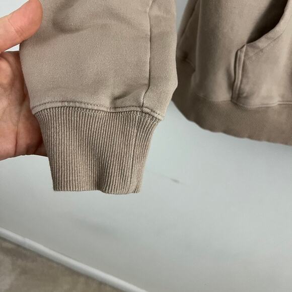 Three Nails Hoodie Sweatshirt Tan Women Size XL - Picture 6 of 10